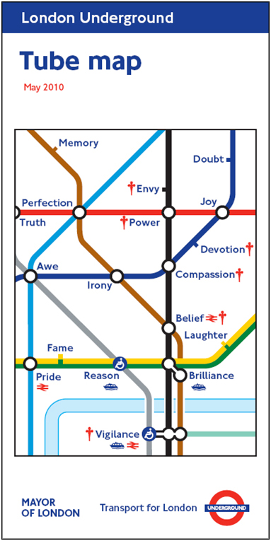  version of the iconic tube system map. You can see more of these Art on 